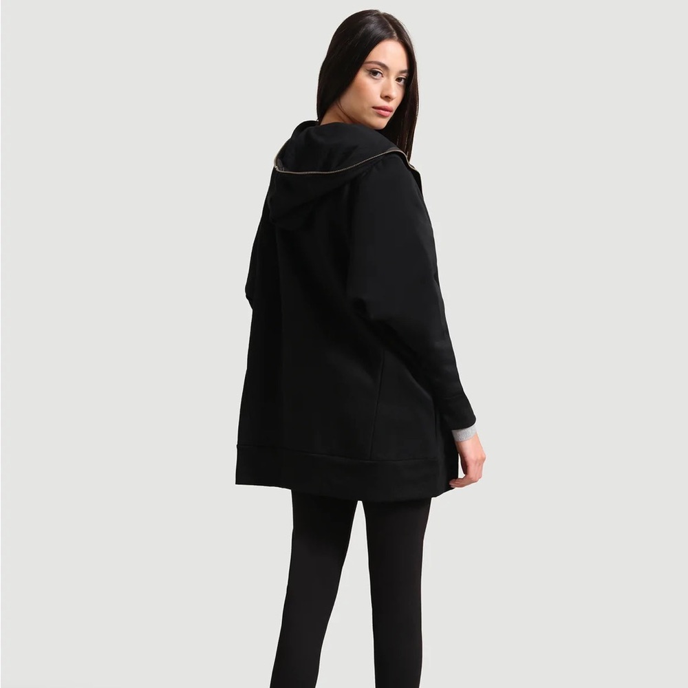 Modern Citizen oversized black zip-up sweatshirt